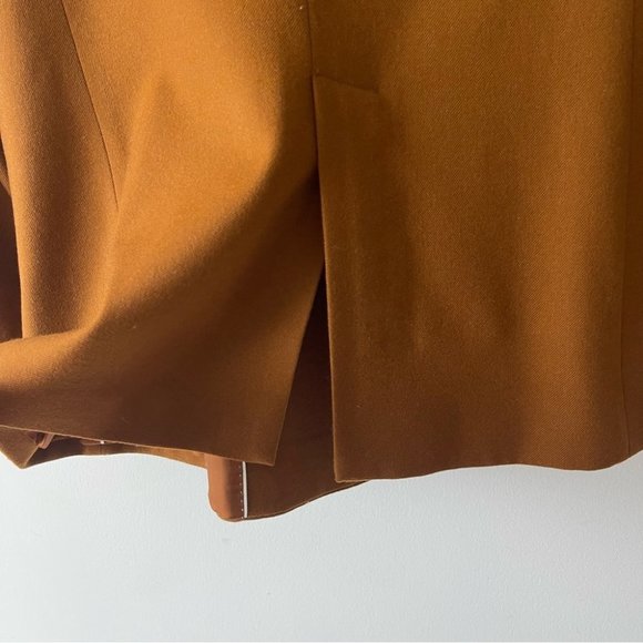 ❌SOLD ❌MASSIMO Dutti Double Breasted Wool Blazer Brown size 10 - Picture 6 of 11